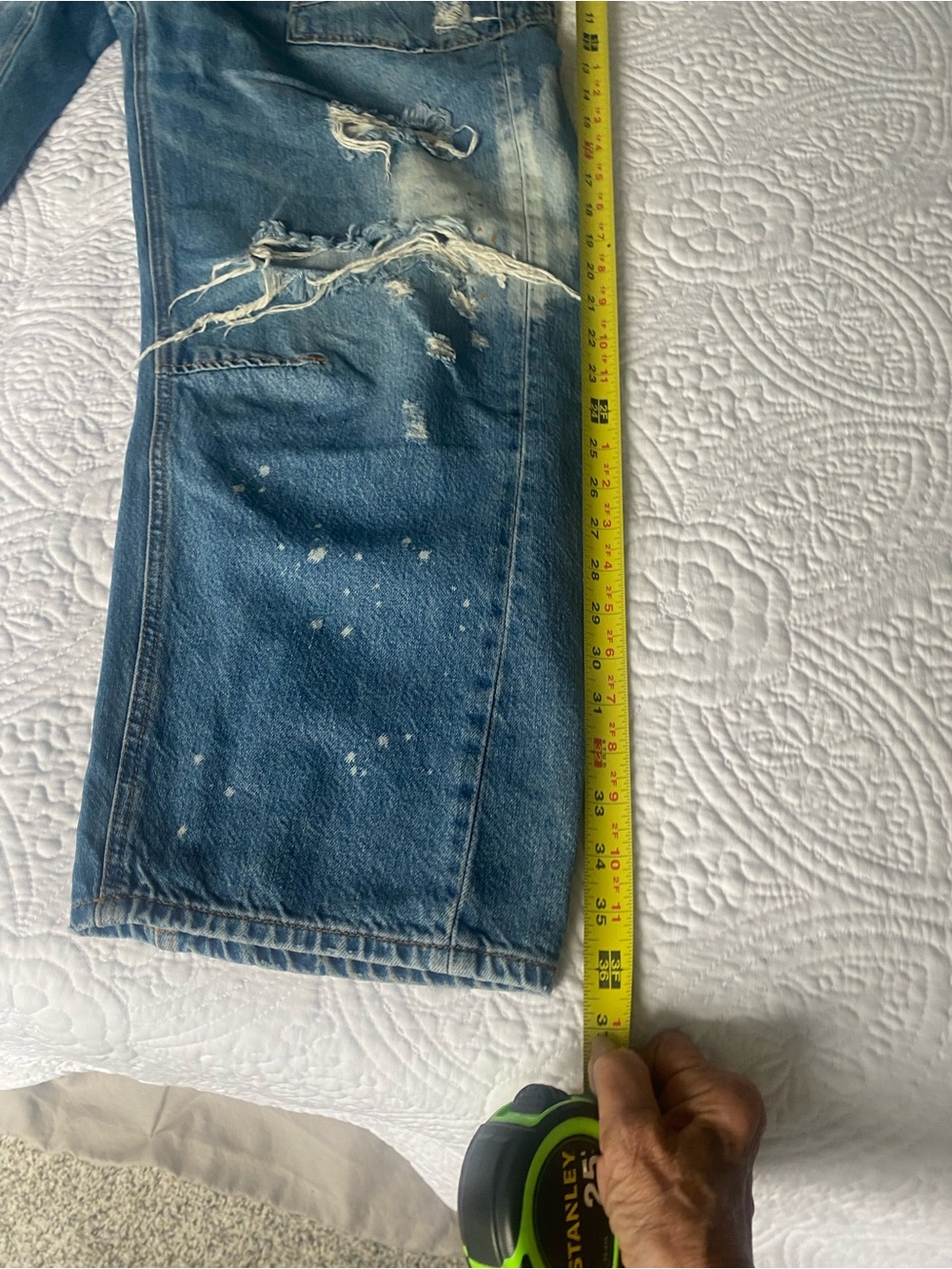 Women’s We The free Distressed Blue Denim Jeans - Relaxed Fit - Picture 5 of 5